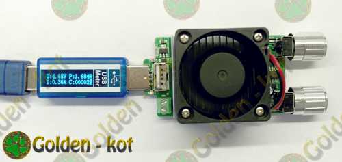 Подключение USB нагрузки через USB тестер